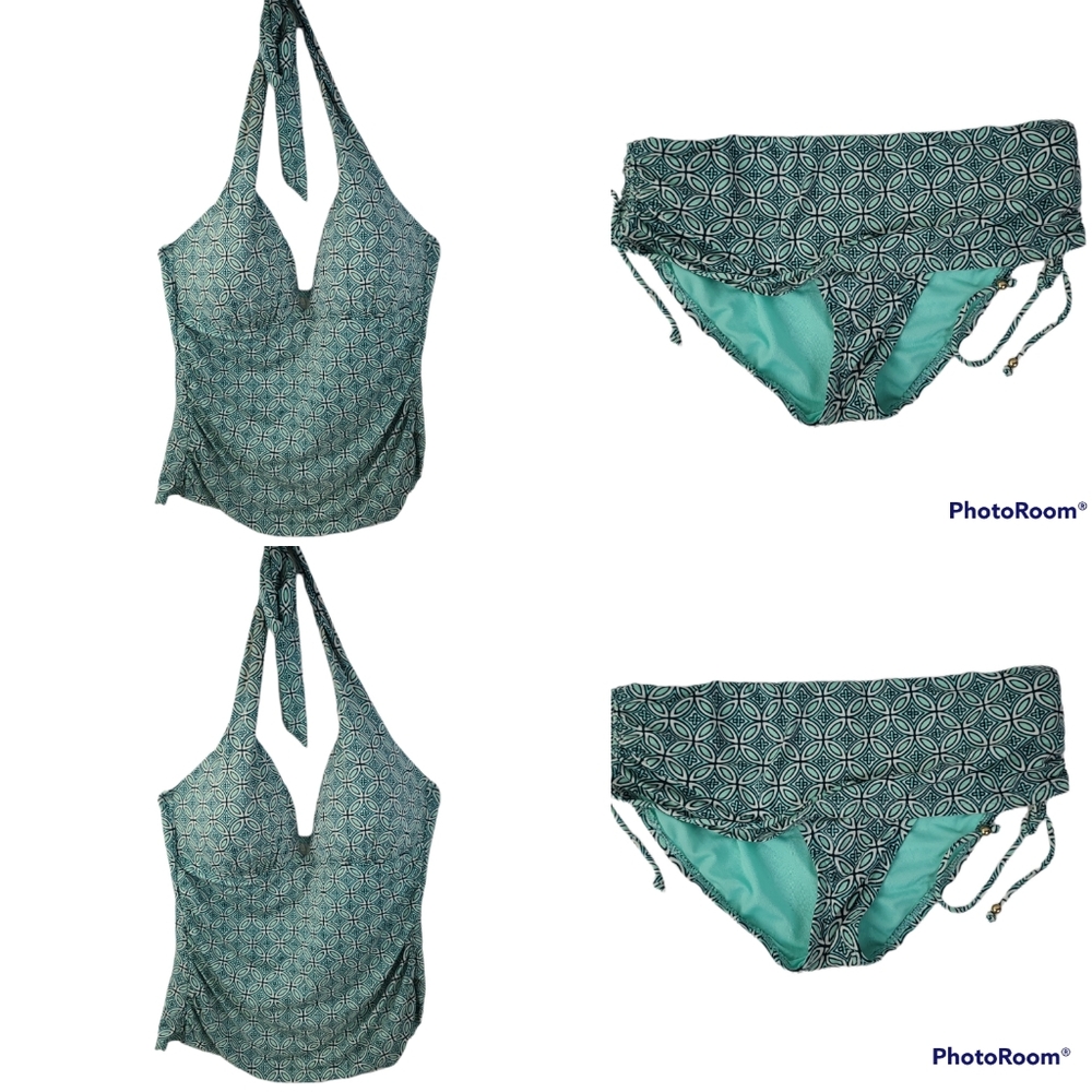 A.N.A Green Bikini Bottoms Women's Size 8 (Size 12 TOP LISTED SEPARATELY)